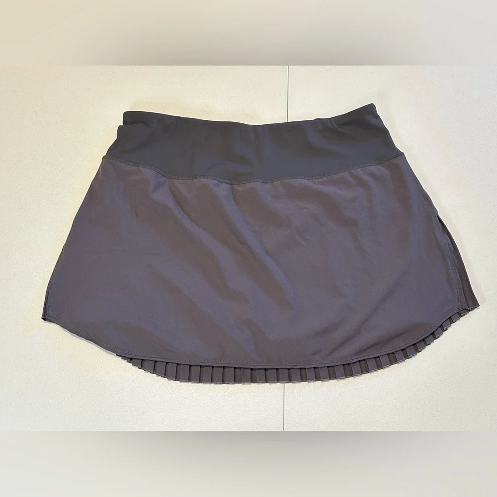 Baleaf Pleated‎ Skort XLarge Gray Tennis Skirt W/ Shorts Womens Women’s Pull On